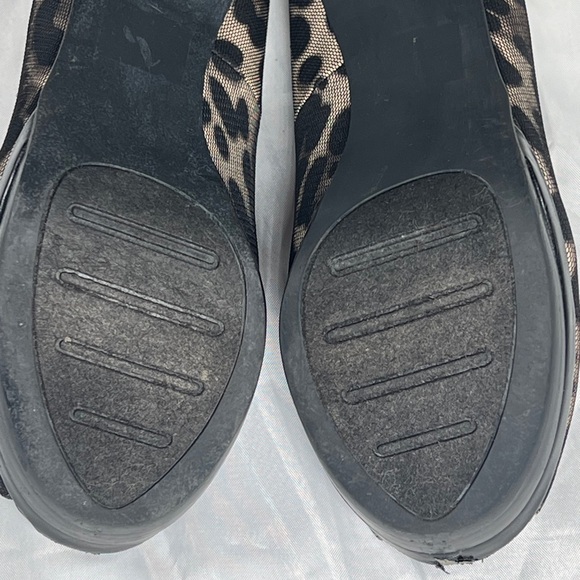 Moda Spana Leopard Print Mesh Peep-toe Platform Pumps - Size 7.5 - Picture 7 of 7